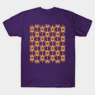 Orange geometric pattern abstract T-Shirt